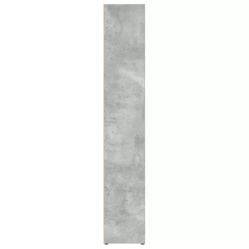 2 db betonszürke forgácslap CD-tartó szekrény 21 x 16 x 93,5 cm