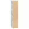 2 db betonszürke forgácslap CD-tartó szekrény 21 x 16 x 93,5 cm