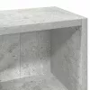2 db betonszürke forgácslap CD-tartó szekrény 21 x 16 x 93,5 cm