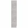 Betonszürke szerelt fa vitrinszekrény 82,5 x 30,5 x 150 cm