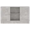 Betonszürke szerelt fa tálalószekrény 120 x 30,5 x 70 cm