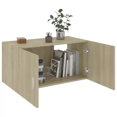 Sonoma tölgy szerelt fa falra szerelhető szekrény 80x39x40 cm