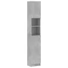Betonszürke szerelt fa fürdőszobaszekrény 32 x 25,5 x 190 cm