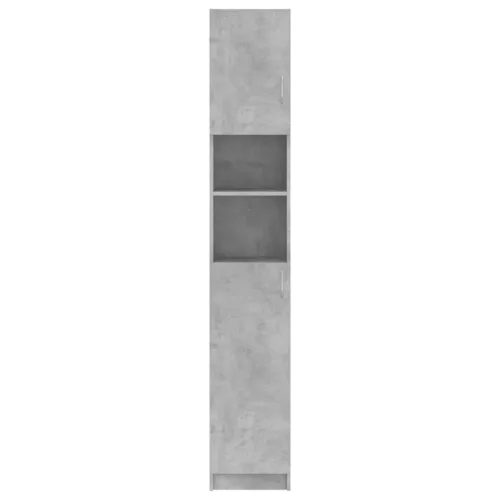 Betonszürke szerelt fa fürdőszobaszekrény 32 x 25,5 x 190 cm