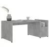 Betonszürke szerelt fa dohányzóasztal 90 x 45 x 35 cm
