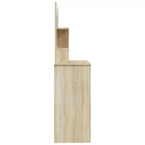Sonoma tölgy színű fésülködőasztal tükörrel 86,5 x 35 x 136 cm