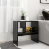 Fekete szerelt fa kisasztal 50 x 30 x 50 cm