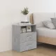 2 db betonszürke éjjeliszekrény 50 x 32 x 60 cm