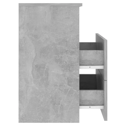 2 db betonszürke éjjeliszekrény 50 x 32 x 60 cm