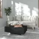 Fekete szerelt fa dohányzóasztal 85 x 55 x 31 cm