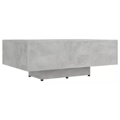 Betonszürke szerelt fa dohányzóasztal 85 x 55 x 31 cm