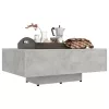 Betonszürke szerelt fa dohányzóasztal 85 x 55 x 31 cm