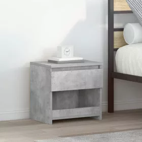 Betonszürke szerelt fa éjjeliszekrény 40 x 30 x 39 cm