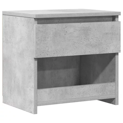 Betonszürke szerelt fa éjjeliszekrény 40 x 30 x 39 cm