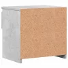 Betonszürke szerelt fa éjjeliszekrény 40 x 30 x 39 cm