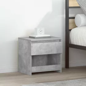   2 db betonszürke szerelt fa éjjeliszekrény 40 x 30 x 39 cm