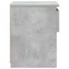 2 db betonszürke szerelt fa éjjeliszekrény 40 x 30 x 39 cm