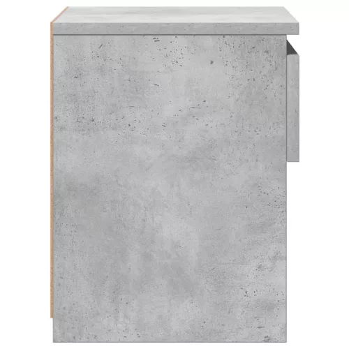 2 db betonszürke szerelt fa éjjeliszekrény 40 x 30 x 39 cm