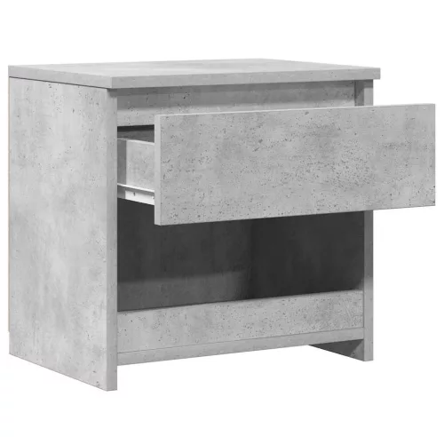 2 db betonszürke szerelt fa éjjeliszekrény 40 x 30 x 39 cm