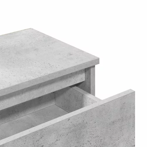 2 db betonszürke szerelt fa éjjeliszekrény 40 x 30 x 39 cm