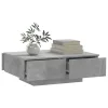 Betonszürke szerelt fa dohányzóasztal 90 x 60 x 31 cm