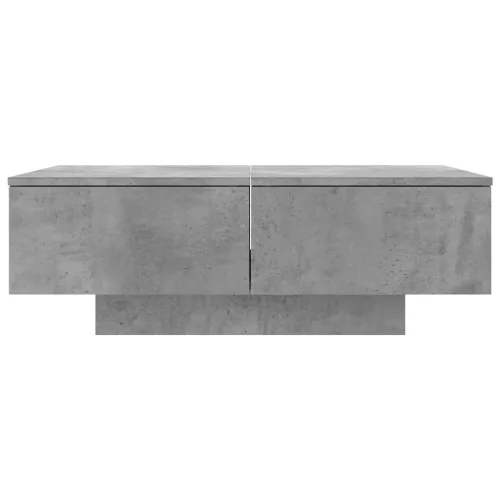 Betonszürke szerelt fa dohányzóasztal 90 x 60 x 31 cm