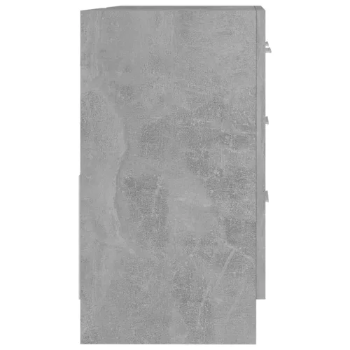 Betonszürke szerelt fa mosdószekrény 63 x 30 x 54 cm