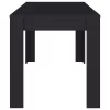 Fekete szerelt fa étkezőasztal 140 x 74,5 x 76 cm