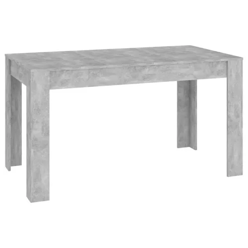 Betonszürke szerelt fa étkezőasztal 140 x 74,5 x 76 cm
