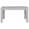 Betonszürke szerelt fa étkezőasztal 140 x 74,5 x 76 cm