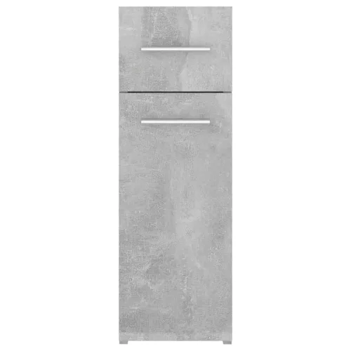 Betonszürke szerelt fa patikaszekrény 20 x 45,5 x 60 cm