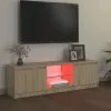 Sonoma tölgy színű TV-szekrény LED lámpákkal 120x30x36 cm