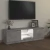 Szürke TV-szekrény LED-világítással 120 x 30 x 36 cm