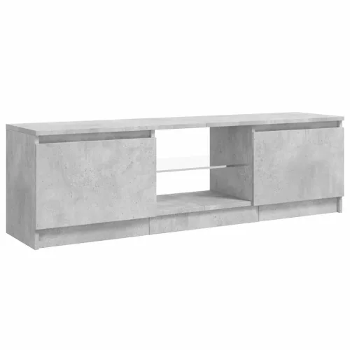 Szürke TV-szekrény LED-világítással 120 x 30 x 36 cm