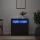 Fekete tálalószekrény LED-világítással 80 x 35 x 75 cm