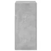 Betonszürke tálalószekrény LED-világítással 80 x 35 x 75 cm