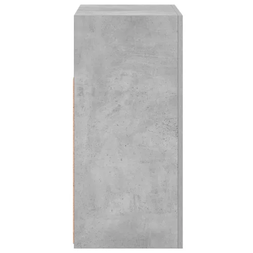 Betonszürke tálalószekrény LED-világítással 80 x 35 x 75 cm