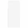 Magasfényű fehér tálalószekrény LED-lámpákkal 80 x 35 x 75 cm