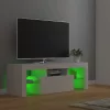 Fehér TV-szekrény LED-lámpákkal 120 x 35 x 40 cm