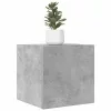 Betonszürke falra szerelhető TV-szekrény 30,5 x 30 x 30 cm