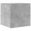 Betonszürke falra szerelhető TV-szekrény 30,5 x 30 x 30 cm