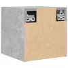 Betonszürke falra szerelhető TV-szekrény 30,5 x 30 x 30 cm