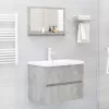 Betonszürke forgácslap fürdőszobai tükör 60 x 10,5 x 37 cm