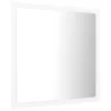 Fehér akril LED-es fürdőszobai tükör 40 x 8,5 x 37 cm
