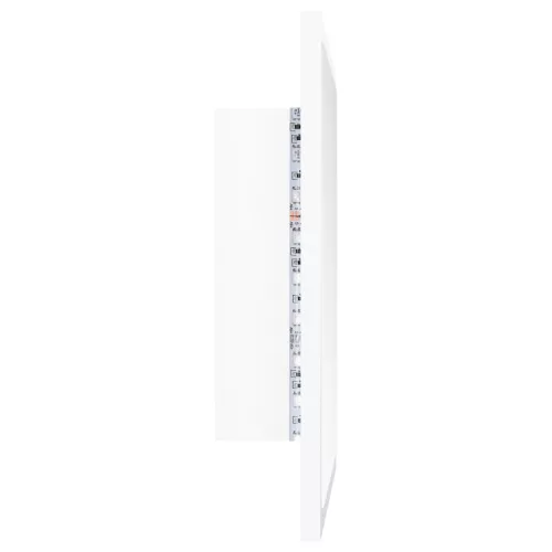 Fehér akril LED-es fürdőszobai tükör 40 x 8,5 x 37 cm
