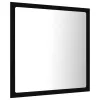 Fekete akril LED-es fürdőszobai tükör 40 x 8,5 x 37 cm