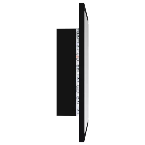Fekete akril LED-es fürdőszobai tükör 40 x 8,5 x 37 cm