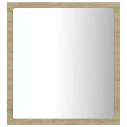 Sonoma tölgy akril LED-es fürdőszobai tükör 40x8,5x37 cm