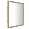 Sonoma tölgy akril LED-es fürdőszobai tükör 40x8,5x37 cm