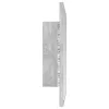 Betonszürke akril LED-es fürdőszobatükör 40x8,5x37 cm